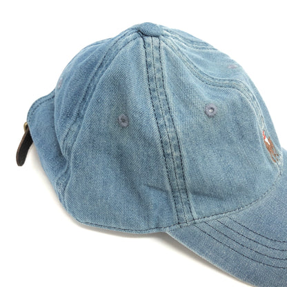 【中古品】【メンズ/レディース】 POLO RALPH LAUREN ポロ・ラルフローレン PONY EMBROIDERY CAP キャップ 帽子 185-260609-rs-07-fur サイズ：ONE SIZE(59cm) カラー：ライトインディゴ 万代Net店