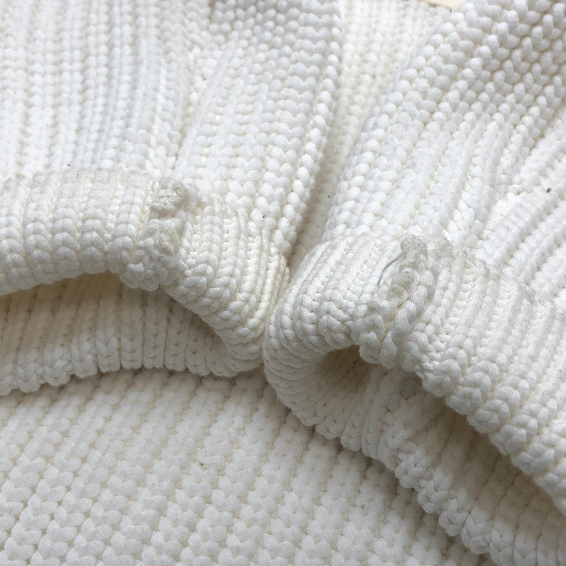 【中古品】【メンズ】 Y-3 ワイスリー GK4800 1IM001 ハーフジップ ニット セーター 長袖 トップス スポーツ系 148-251007-rs-01-fur サイズ：M カラー：ホワイト 万代Net店