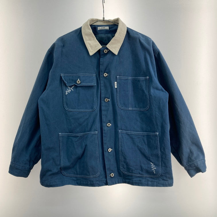 【中古品】【メンズ】 PERUSHU PE033007BW ジャケット カバーオール 147-260308-WA-02-iwa サイズ：M カラー：ブルー 万代Net店