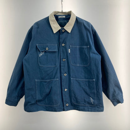 【中古品】【メンズ】 PERUSHU PE033007BW ジャケット カバーオール 147-260308-WA-02-iwa サイズ：M カラー：ブルー 万代Net店