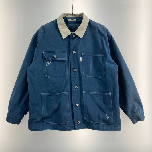 【中古品】【メンズ】 PERUSHU PE033007BW ジャケット カバーオール 147-260308-WA-02-iwa サイズ：M カラー：ブルー 万代Net店