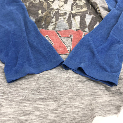 【ジャンク品】【メンズ】 RATT ラグランTEE ロンT 七分袖 Tシャツ 長袖 トップス 古着 ヴィンテージ系 145-251007-rs-02-fur サイズ：表記なし カラー：ブルー/グレー 万代Net店