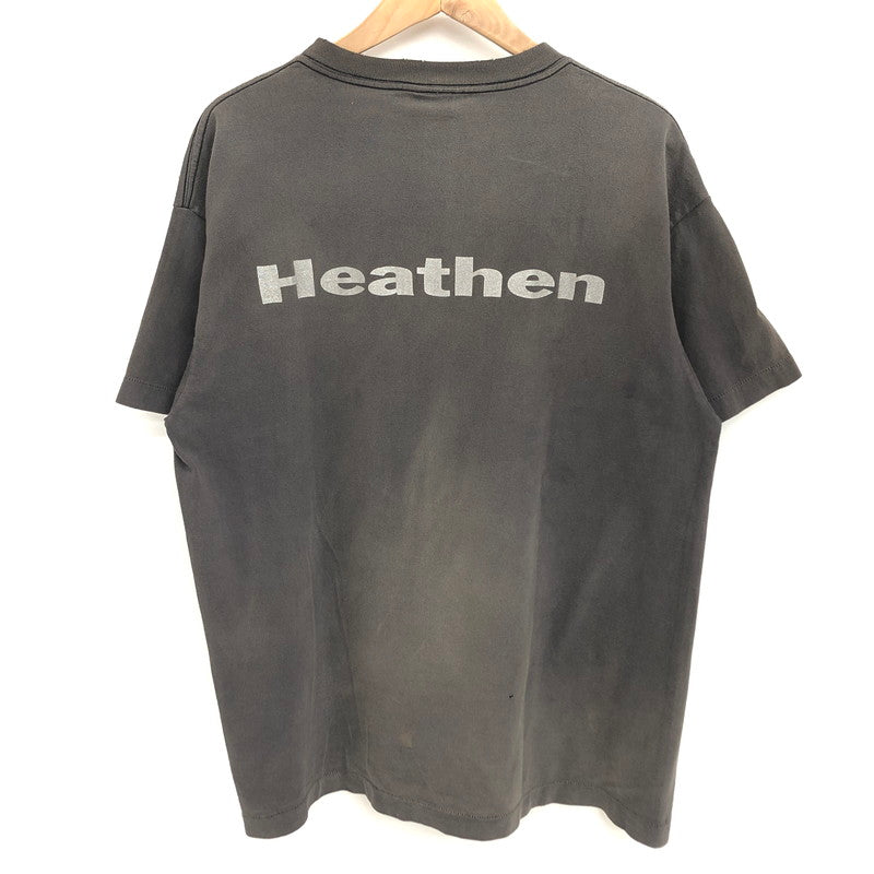 【現状渡し品】【メンズ】 SAINT MICHAEL セントマイケル DEAD SS TEE SM-YS8-0000-004 Tシャツ 半袖 トップス ダメージ加工 140-251007-rs-03-fur サイズ：M カラー：チャコール系 万代Net店