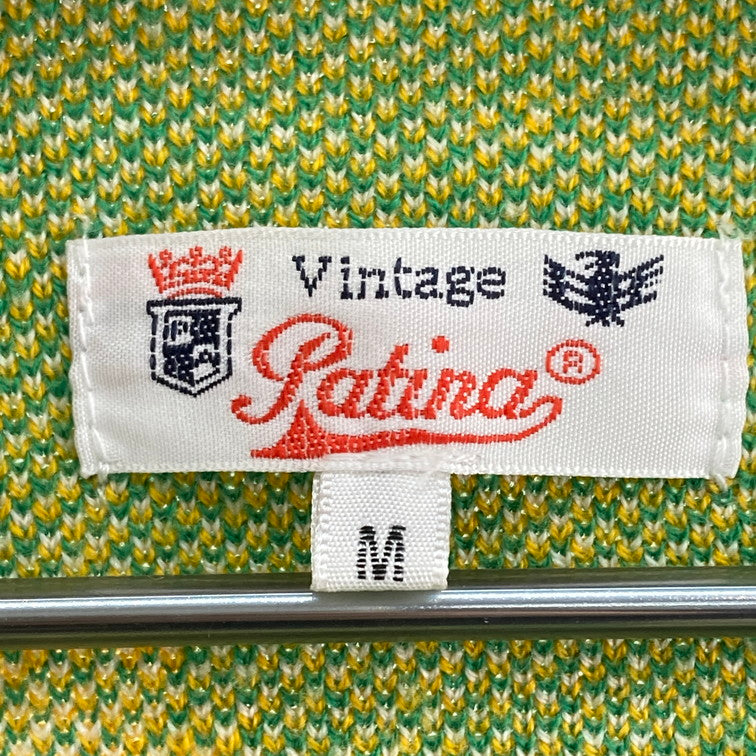 【中古品】【メンズ】 PATINA VINTAGE 花柄カーディガン 147-260308-WA-03-iwa サイズ：M カラー：グリーン 万代Net店