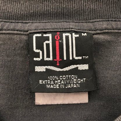 【現状渡し品】【メンズ】 SAINT MICHAEL セントマイケル DEAD SS TEE SM-YS8-0000-004 Tシャツ 半袖 トップス ダメージ加工 140-251007-rs-03-fur サイズ：M カラー：チャコール系 万代Net店