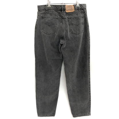【中古品】【メンズ】 LEVI'S リーバイス 550 BLACK DENIM PANTS ブラックデニムパンツ 刻印522 USA製 Gパン ジーンズボトムス 157-260609-rs-08-fur サイズ：W34 L32 カラー：ブラックデニム 万代Net店