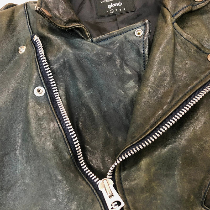 【ジャンク品】【メンズ】 glamb グラム MARLON RIDERS JACKET GB16WT/JKT10 マーロンライダースジャケット 羊革 レザー アウター 142-250228-rs-02-fur サイズ：1 万代Net店