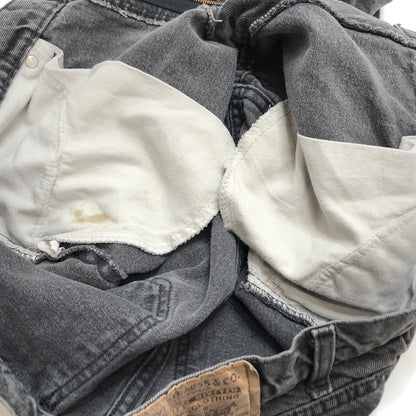 【中古品】【メンズ】 LEVI'S リーバイス 550 BLACK DENIM PANTS ブラックデニムパンツ 刻印522 USA製 Gパン ジーンズボトムス 157-260609-rs-08-fur サイズ：W34 L32 カラー：ブラックデニム 万代Net店