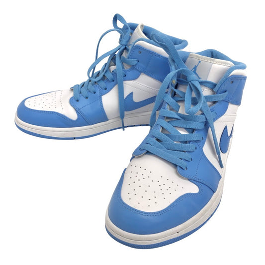 【中古品】【メンズ】 NIKE ナイキ AIR JORDAN 1 RETRO MID 554724-106 エアジョーダン1 レトロ ミッド スニーカー シューズ 靴 160-260402-hn-03-fur サイズ：28.5cm US10.5 カラー：ホワイト/ユニバーシティブルー 万代Net店