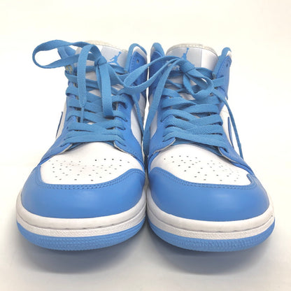 【中古品】【メンズ】 NIKE ナイキ AIR JORDAN 1 RETRO MID 554724-106 エアジョーダン1 レトロ ミッド スニーカー シューズ 靴 160-260402-hn-03-fur サイズ：28.5cm US10.5 カラー：ホワイト/ユニバーシティブルー 万代Net店