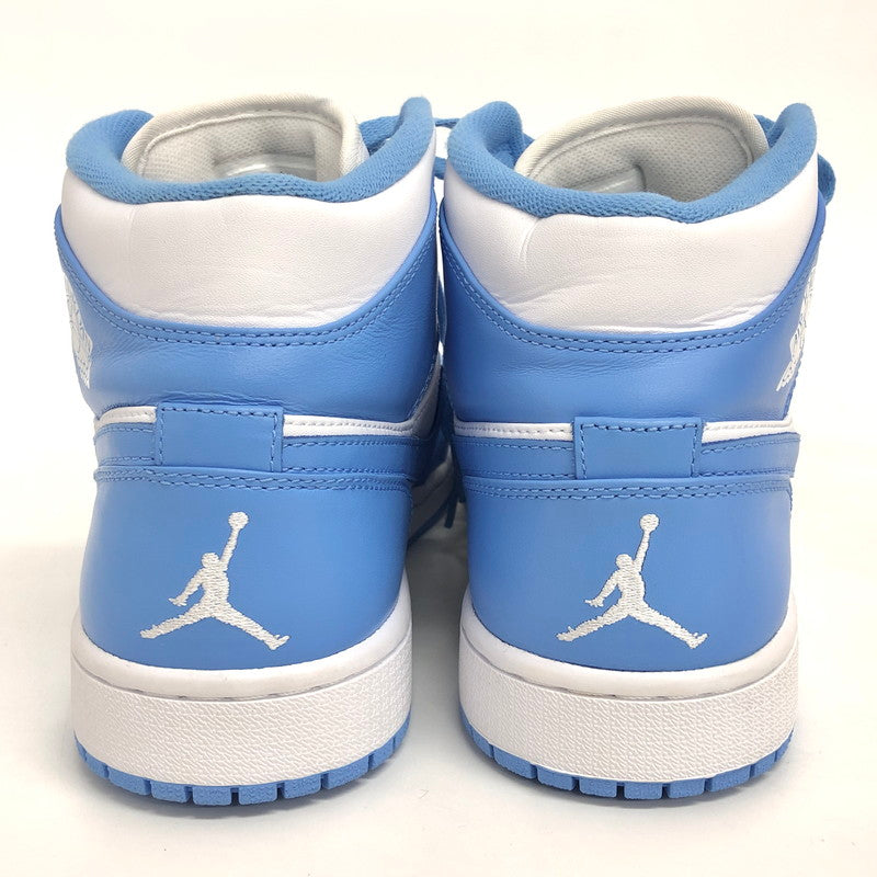 【中古品】【メンズ】 NIKE ナイキ AIR JORDAN 1 RETRO MID 554724-106 エアジョーダン1 レトロ ミッド スニーカー シューズ 靴 160-260402-hn-03-fur サイズ：28.5cm US10.5 カラー：ホワイト/ユニバーシティブルー 万代Net店