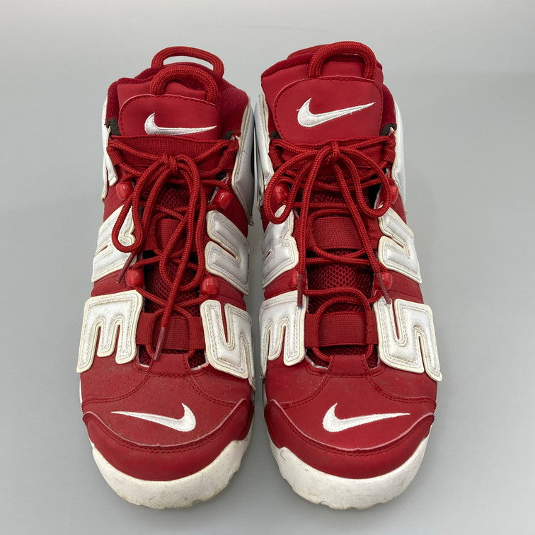 【中古品】【メンズ】 NIKE ナイキ SUPREME × NIKE 902290-600 AIR MORE UPTEMPO WHITE RED 本体のみ（箱なし） 160-251201-WA-02-iwa サイズ：30cm カラー：レッド ホワイト 万代Net店