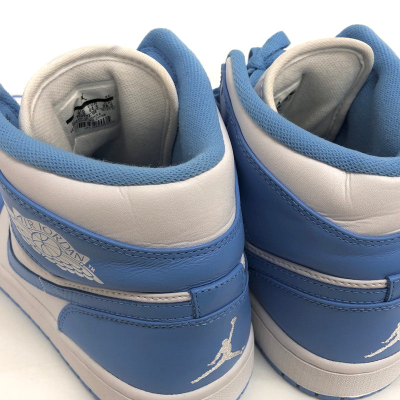 【中古品】【メンズ】 NIKE ナイキ AIR JORDAN 1 RETRO MID 554724-106 エアジョーダン1 レトロ ミッド スニーカー シューズ 靴 160-260402-hn-03-fur サイズ：28.5cm US10.5 カラー：ホワイト/ユニバーシティブルー 万代Net店