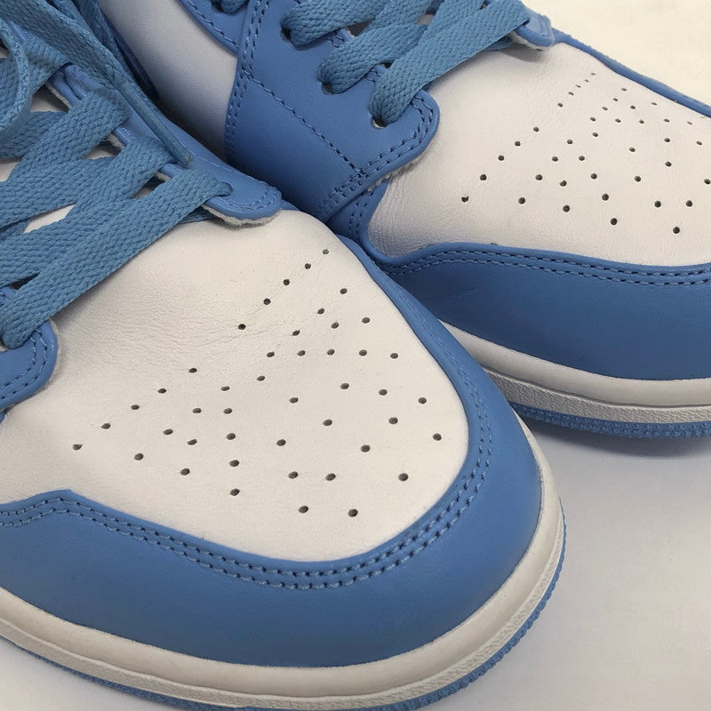 【中古品】【メンズ】 NIKE ナイキ AIR JORDAN 1 RETRO MID 554724-106 エアジョーダン1 レトロ ミッド スニーカー シューズ 靴 160-260402-hn-03-fur サイズ：28.5cm US10.5 カラー：ホワイト/ユニバーシティブルー 万代Net店