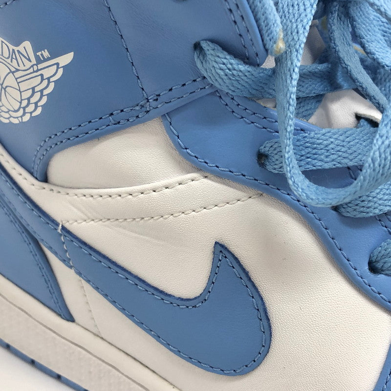 【中古品】【メンズ】 NIKE ナイキ AIR JORDAN 1 RETRO MID 554724-106 エアジョーダン1 レトロ ミッド スニーカー シューズ 靴 160-260402-hn-03-fur サイズ：28.5cm US10.5 カラー：ホワイト/ユニバーシティブルー 万代Net店