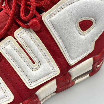 【中古品】【メンズ】 NIKE ナイキ SUPREME × NIKE 902290-600 AIR MORE UPTEMPO WHITE RED 本体のみ（箱なし） 160-251201-WA-02-iwa サイズ：30cm カラー：レッド ホワイト 万代Net店