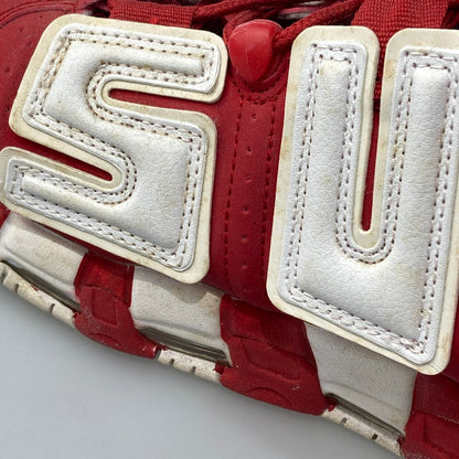 【中古品】【メンズ】 NIKE ナイキ SUPREME × NIKE 902290-600 AIR MORE UPTEMPO WHITE RED 本体のみ（箱なし） 160-251201-WA-02-iwa サイズ：30cm カラー：レッド ホワイト 万代Net店