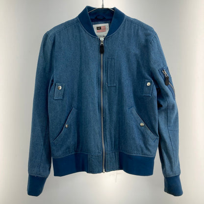 【中古品】【メンズ】 HUF ハフ ボンバージャケット デニム 142-260308-WA-05-iwa サイズ：S カラー：ブルー 万代Net店
