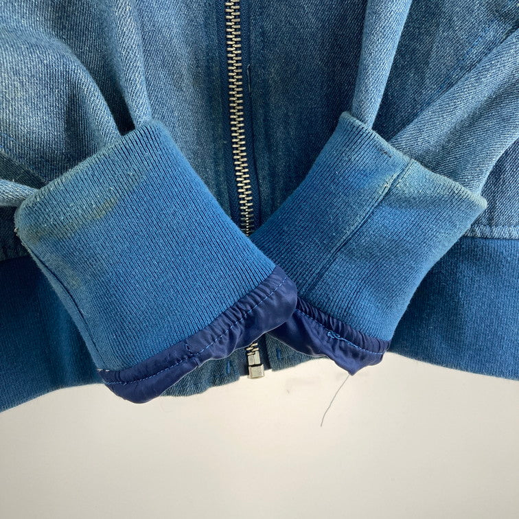 【中古品】【メンズ】 HUF ハフ ボンバージャケット デニム 142-260308-WA-05-iwa サイズ：S カラー：ブルー 万代Net店