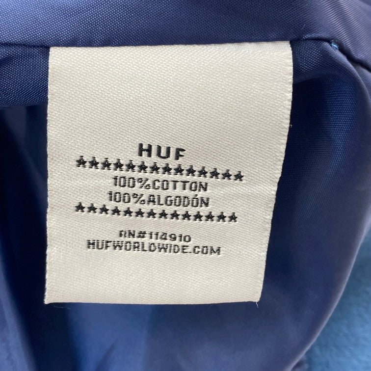 【中古品】【メンズ】 HUF ハフ ボンバージャケット デニム 142-260308-WA-05-iwa サイズ：S カラー：ブルー 万代Net店