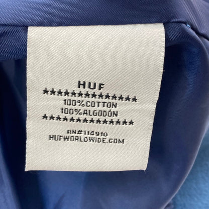 【中古品】【メンズ】 HUF ハフ ボンバージャケット デニム 142-260308-WA-05-iwa サイズ：S カラー：ブルー 万代Net店