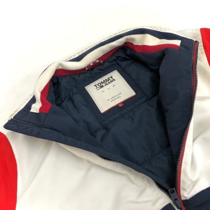 【現状渡し品】【メンズ】 TOMMY JEANS トミージーンズ PADDED JACKET DM0DM06747-901 パデッドジャケット アウター 古着 147-260610-rs-02-fur サイズ：L カラー：ネイビー/ホワイト/レッド 万代Net店