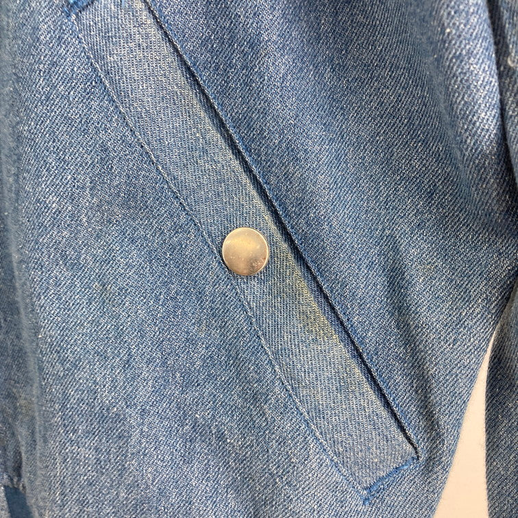【中古品】【メンズ】 HUF ハフ ボンバージャケット デニム 142-260308-WA-05-iwa サイズ：S カラー：ブルー 万代Net店