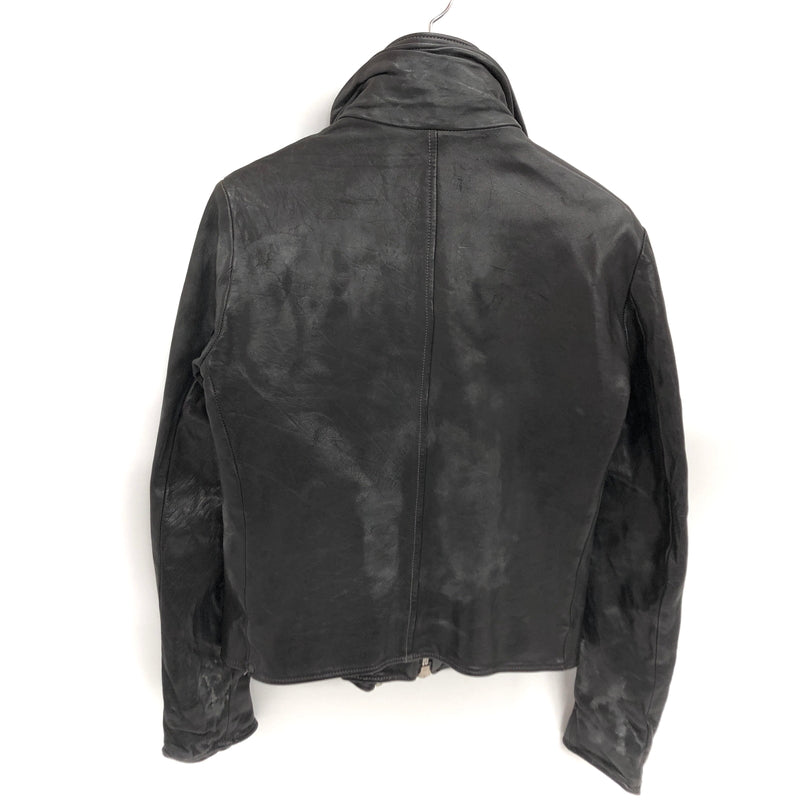 【ジャンク品】【メンズ】 USED COW LEATHER JACKET 905674 レザージャケット 牛革 古着 ヴィンテージ 146-260610-rs-03-fur サイズ：M カラー：ブラック 万代Net店