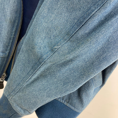 【中古品】【メンズ】 HUF ハフ ボンバージャケット デニム 142-260308-WA-05-iwa サイズ：S カラー：ブルー 万代Net店