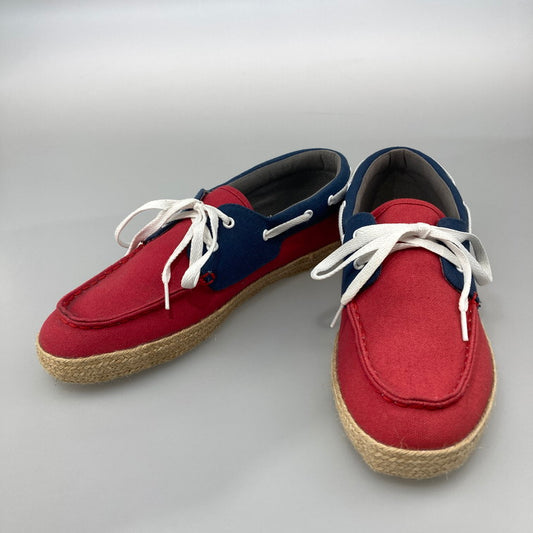 【中古美品】【メンズ】 DIFFEDUCATION ディフデュケーション ローカットスニーカー 本体のみ（箱なし） 165-251201-WA-04-iwa サイズ：28.5cm カラー：レッド ネイビー系 万代Net店