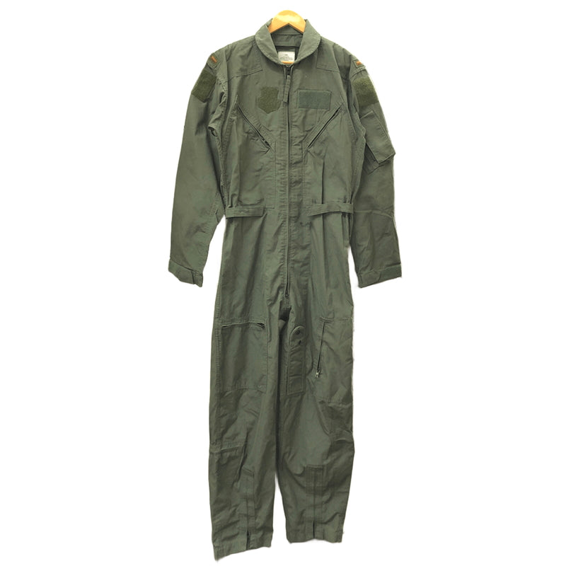 【現状渡し品】【メンズ】 US.ARMY CWU-27 P FLYERS' COVERALLS 8415-01-043-8385 カバーオール つなぎ 古着 ヴィンテージ 146-260825-rs-02-fur サイズ：38L カラー：セージグリーン 万代Net店