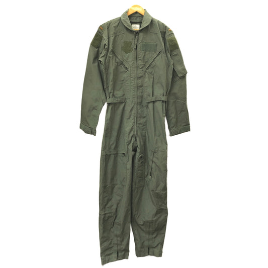 【現状渡し品】【メンズ】 US.ARMY CWU-27 P FLYERS' COVERALLS 8415-01-043-8385 カバーオール つなぎ 古着 ヴィンテージ 146-260825-rs-02-fur サイズ：38L カラー：セージグリーン 万代Net店