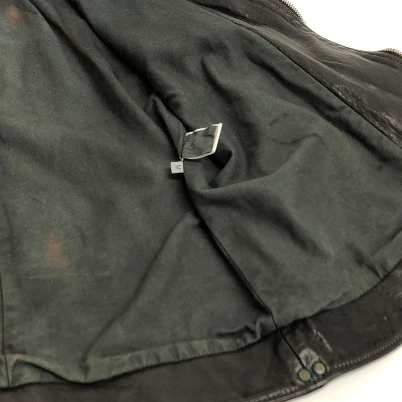 【ジャンク品】【メンズ】 USED COW LEATHER JACKET 905674 レザージャケット 牛革 古着 ヴィンテージ 146-260610-rs-03-fur サイズ：M カラー：ブラック 万代Net店