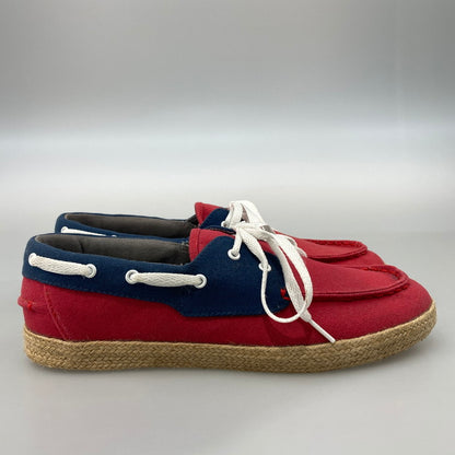 【中古美品】【メンズ】 DIFFEDUCATION ディフデュケーション ローカットスニーカー 本体のみ（箱なし） 165-251201-WA-04-iwa サイズ：28.5cm カラー：レッド ネイビー系 万代Net店