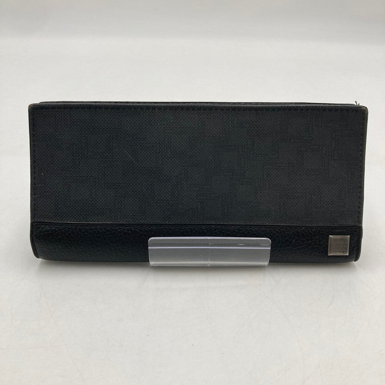 【中古品】【メンズ】 Dunhill ダンヒル T15488 ファスナー 二つ折り 長財布 201-250807-NS-15-iwa カラー：ブラック シルバー 万代Net店