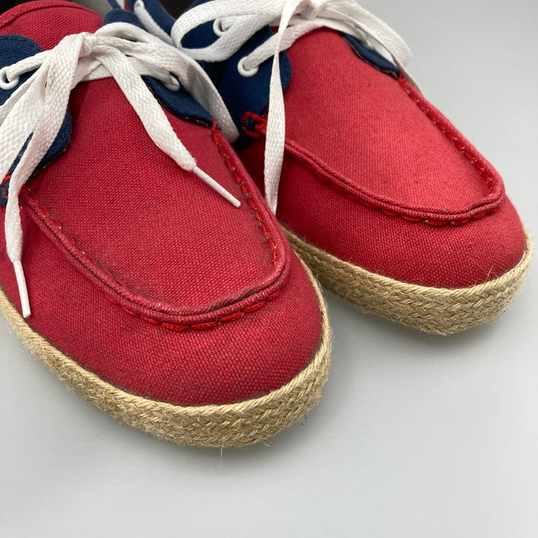 【中古美品】【メンズ】 DIFFEDUCATION ディフデュケーション ローカットスニーカー 本体のみ（箱なし） 165-251201-WA-04-iwa サイズ：28.5cm カラー：レッド ネイビー系 万代Net店