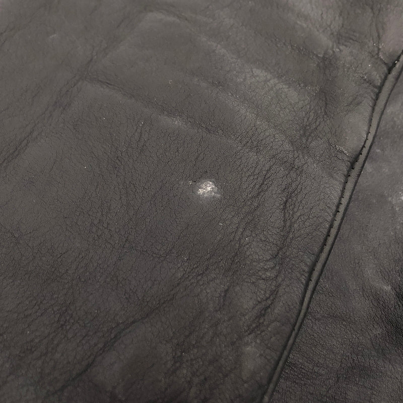 【ジャンク品】【メンズ】 USED COW LEATHER JACKET 905674 レザージャケット 牛革 古着 ヴィンテージ 146-260610-rs-03-fur サイズ：M カラー：ブラック 万代Net店