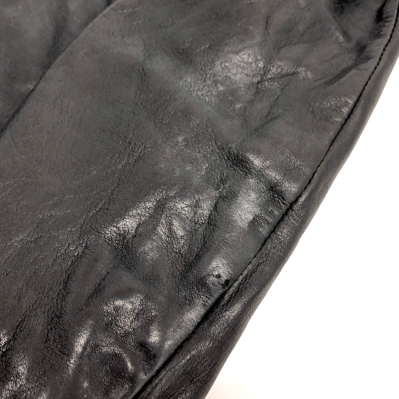 【ジャンク品】【メンズ】 USED COW LEATHER JACKET 905674 レザージャケット 牛革 古着 ヴィンテージ 146-260610-rs-03-fur サイズ：M カラー：ブラック 万代Net店