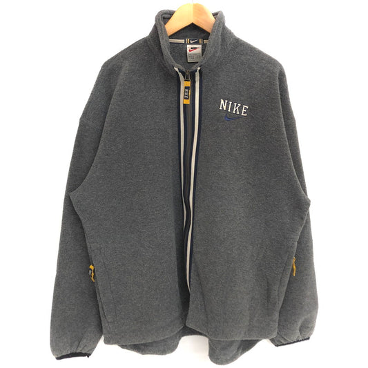 【ジャンク品】【メンズ】 NIKE ナイキ Fleece Jacket フリースジャケット 銀タグ 90s アウター 古着 ヴィンテージ系 145-251008-rs-06-fur サイズ：M カラー：グレー 万代Net店