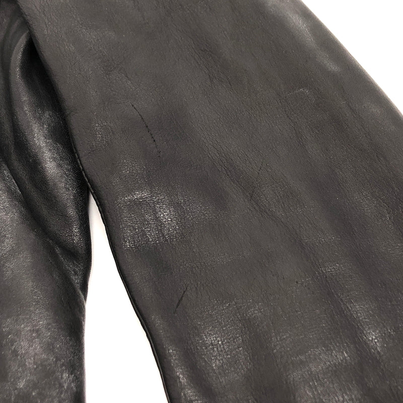 【ジャンク品】【メンズ】 USED COW LEATHER JACKET 905674 レザージャケット 牛革 古着 ヴィンテージ 146-260610-rs-03-fur サイズ：M カラー：ブラック 万代Net店
