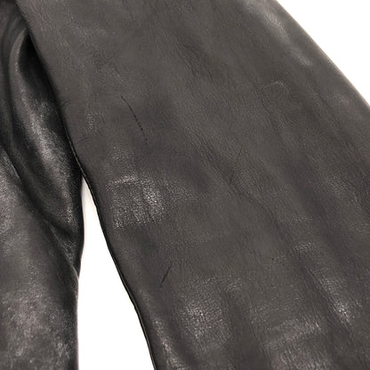 【ジャンク品】【メンズ】 USED COW LEATHER JACKET 905674 レザージャケット 牛革 古着 ヴィンテージ 146-260610-rs-03-fur サイズ：M カラー：ブラック 万代Net店