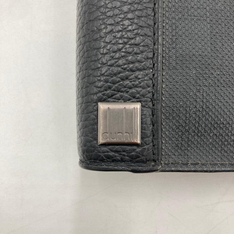 【中古品】【メンズ】 Dunhill ダンヒル T15488 ファスナー 二つ折り 長財布 201-250807-NS-15-iwa カラー：ブラック シルバー 万代Net店