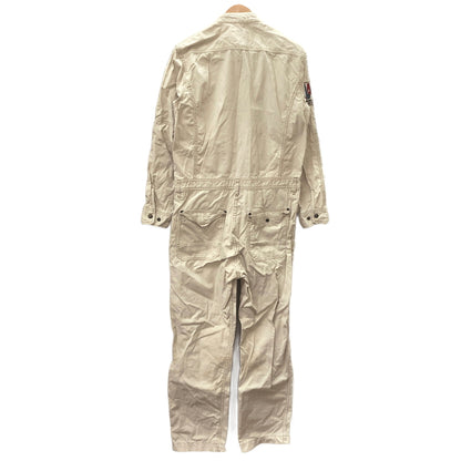 【現状渡し品】【メンズ】 AVIREX アヴィレックス FLIGHT SUIT 6146072 フライトスーツ つなぎ 古着 145-260825-rs-03-fur サイズ：M カラー：ベージュ系 万代Net店