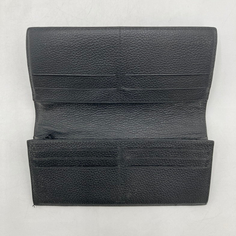 【中古品】【メンズ】 Dunhill ダンヒル T15488 ファスナー 二つ折り 長財布 201-250807-NS-15-iwa カラー：ブラック シルバー 万代Net店