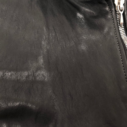 【ジャンク品】【メンズ】 USED COW LEATHER JACKET 905674 レザージャケット 牛革 古着 ヴィンテージ 146-260610-rs-03-fur サイズ：M カラー：ブラック 万代Net店