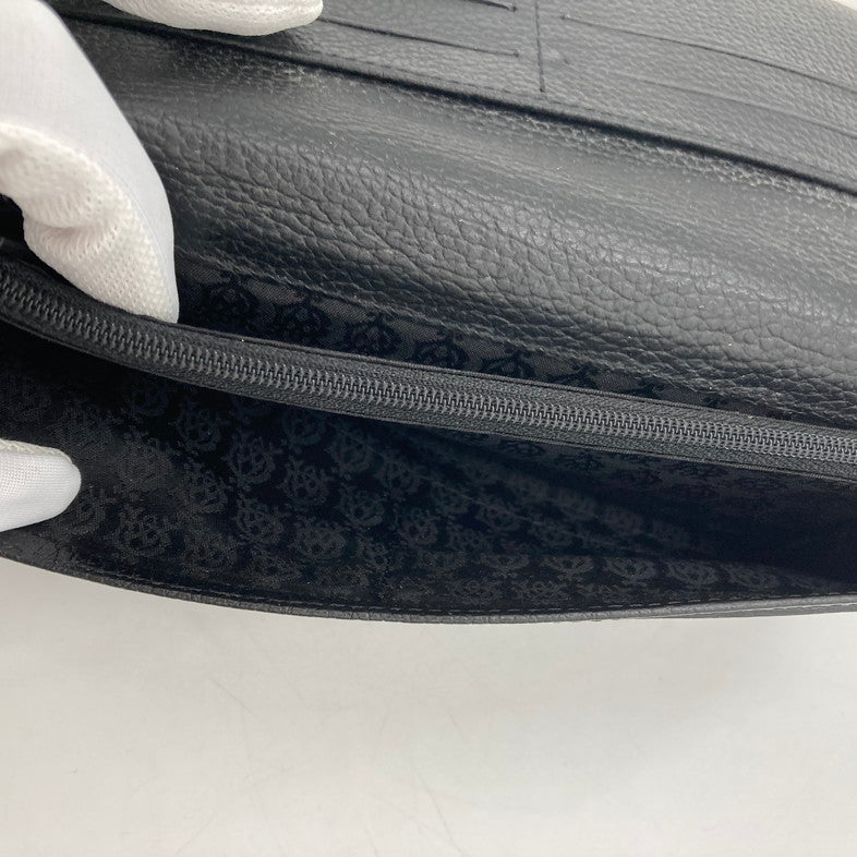 【中古品】【メンズ】 Dunhill ダンヒル T15488 ファスナー 二つ折り 長財布 201-250807-NS-15-iwa カラー：ブラック シルバー 万代Net店