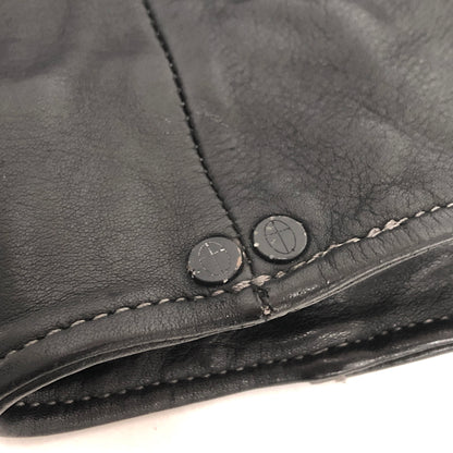 【ジャンク品】【メンズ】 USED COW LEATHER JACKET 905674 レザージャケット 牛革 古着 ヴィンテージ 146-260610-rs-03-fur サイズ：M カラー：ブラック 万代Net店