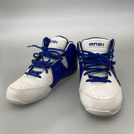 【中古品】【メンズ】 AND1 アンドワン D1083MWMW ROCKET 4 スニーカー 本体のみ（箱なし） 165-251201-WA-05-iwa サイズ：27cm カラー：ホワイト ブルー 万代Net店