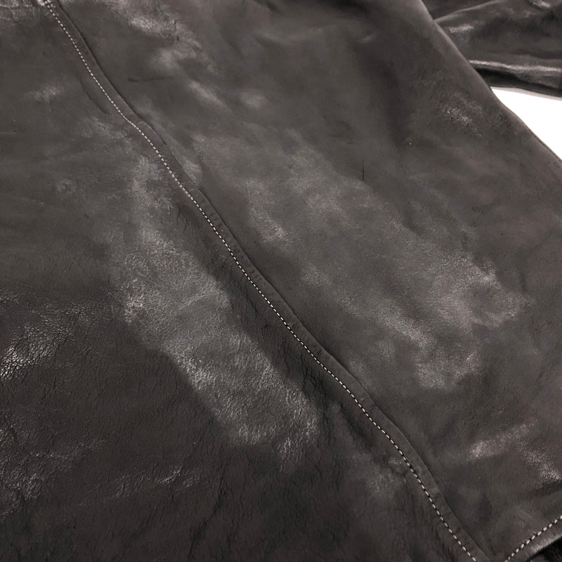 【ジャンク品】【メンズ】 USED COW LEATHER JACKET 905674 レザージャケット 牛革 古着 ヴィンテージ 146-260610-rs-03-fur サイズ：M カラー：ブラック 万代Net店