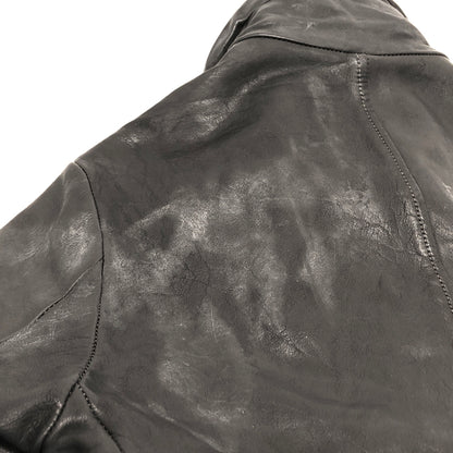 【ジャンク品】【メンズ】 USED COW LEATHER JACKET 905674 レザージャケット 牛革 古着 ヴィンテージ 146-260610-rs-03-fur サイズ：M カラー：ブラック 万代Net店